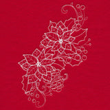 Blissful Poinsettia Spray (Whitework)