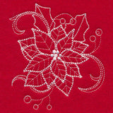 Blissful Poinsettia (Whitework)