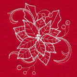 Blissful Poinsettia (Whitework)