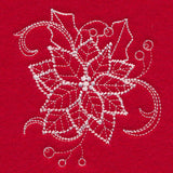 Blissful Poinsettia (Whitework)