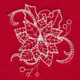 Blissful Poinsettia (Whitework)