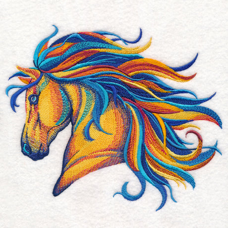 Vibrant Horse in Watercolor
