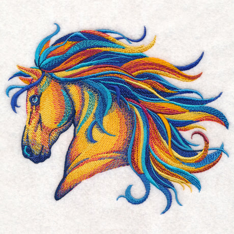 Vibrant Horse in Watercolor