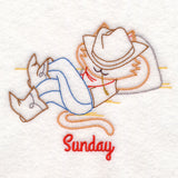 Cowboy Cat on Sunday (Vintage)
