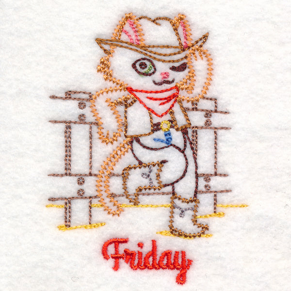 Cowboy Cat on Friday (Vintage)