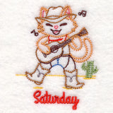 Cowboy Cat on Saturday (Vintage)