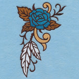 Wild West Blooms and Feathers Spray