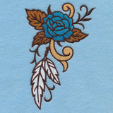 Wild West Blooms and Feathers Spray