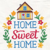 Home Sweet Home Wreath (Cross Stitch)