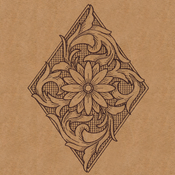 Western Diamond (Trapunto)