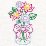 Coneflower Canning Jar (Vintage)