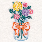 Peony Canning Jar (Vintage)