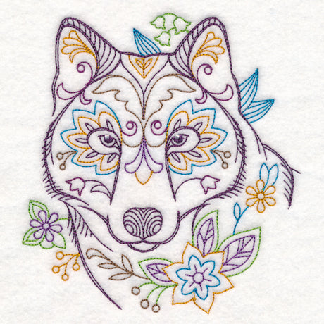 Forest Flower Wolf (Vintage)