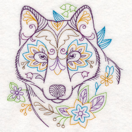 Forest Flower Wolf (Vintage)