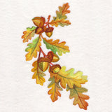 Fall Oak Leaves in Watercolor