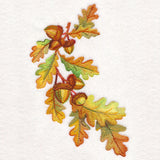 Fall Oak Leaves in Watercolor