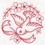 Nostalgic Nature - Bird (Redwork)