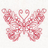 Nostalgic Nature - Butterfly (Redwork)
