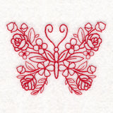 Nostalgic Nature - Butterfly (Redwork)
