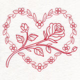 Nostalgic Nature - Heart (Redwork)