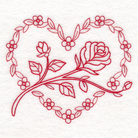 Nostalgic Nature - Heart (Redwork)