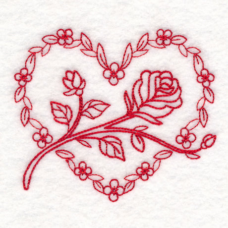 Nostalgic Nature - Heart (Redwork)