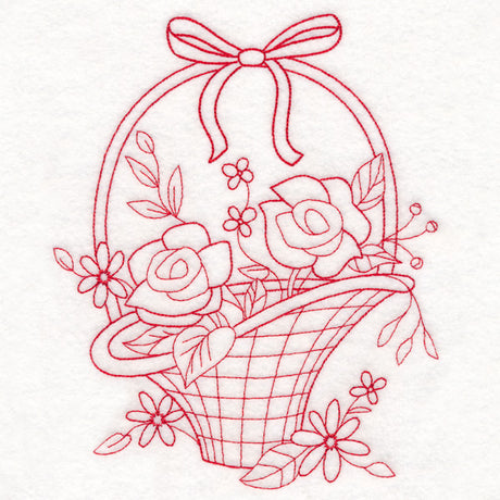 Nostalgic Nature - Basket (Redwork)