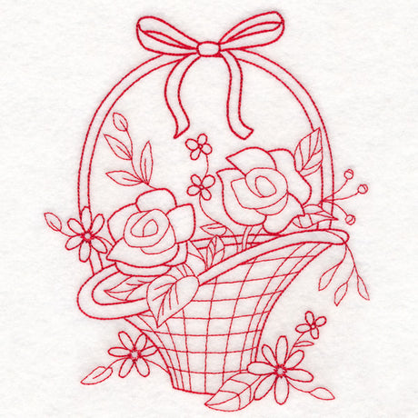 Nostalgic Nature - Basket (Redwork)