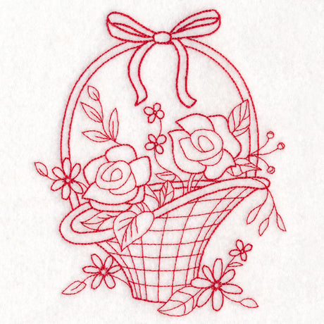 Nostalgic Nature - Basket (Redwork)