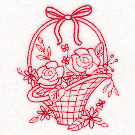 Nostalgic Nature - Basket (Redwork)