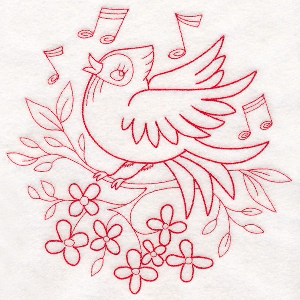 Nostalgic Nature - Songbird (Redwork)