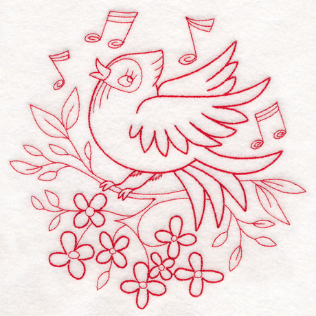 Nostalgic Nature - Songbird (Redwork)