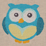 Wide-Eyed Baby Boy Owl (Cross Stitch)