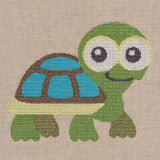 Wide-Eyed Baby Boy Turtle (Cross Stitch)