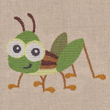 Wide-Eyed Baby Boy Grasshopper (Cross Stitch)
