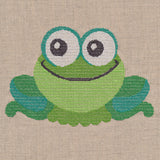 Wide-Eyed Baby Boy Frog (Cross Stitch)