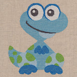Wide-Eyed Baby Boy Dinosaur (Cross Stitch)