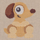 Wide-Eyed Baby Boy Puppy (Cross Stitch)