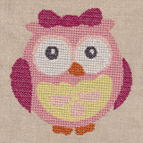 Wide-Eyed Baby Girl Owl (Cross Stitch)