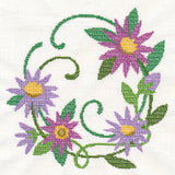 Aster Wreath (Cross Stitch)