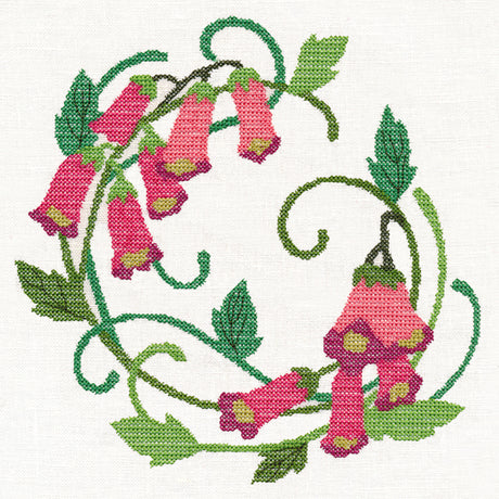 Foxglove Wreath (Cross Stitch)