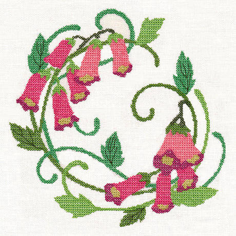 Foxglove Wreath (Cross Stitch)