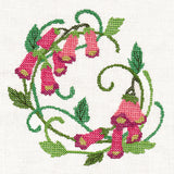 Foxglove Wreath (Cross Stitch)