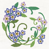 Forget-Me-Not Wreath (Cross Stitch)