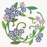 Forget-Me-Not Wreath (Cross Stitch)