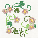 Wood Sorel Wreath (Cross Stitch)