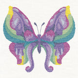 Iris Butterfly in Watercolor (Cross Stitch)