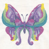 Iris Butterfly in Watercolor (Cross Stitch)