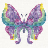 Iris Butterfly in Watercolor (Cross Stitch)