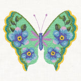 Forget-Me-Not Butterfly in Watercolor (Cross Stitch)